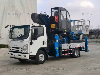 JIUHE GKS29 НА ЗАКАЗ Автовышка 29 метров на шасси ISUZU 4x2