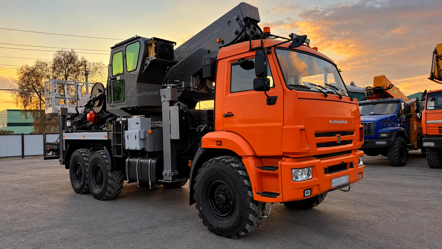 JIUHE GKS45 НАЛИЧИЕ Автовышка 45 метров на Ваше шасси на шасси 6x6, 6x4